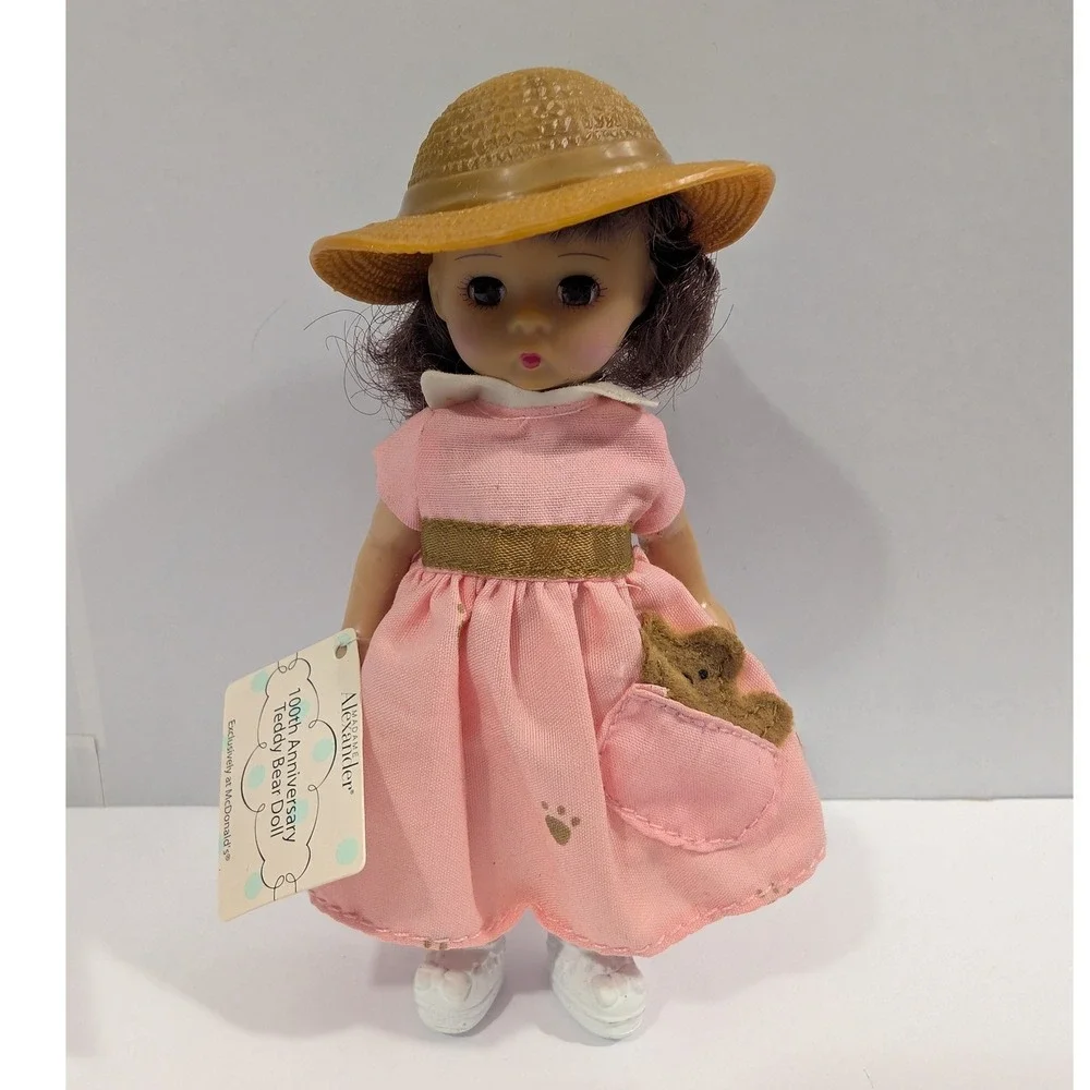 Vintage Madame Alexander 100th Anniversary Teddy Bear Doll Pink McDonald's